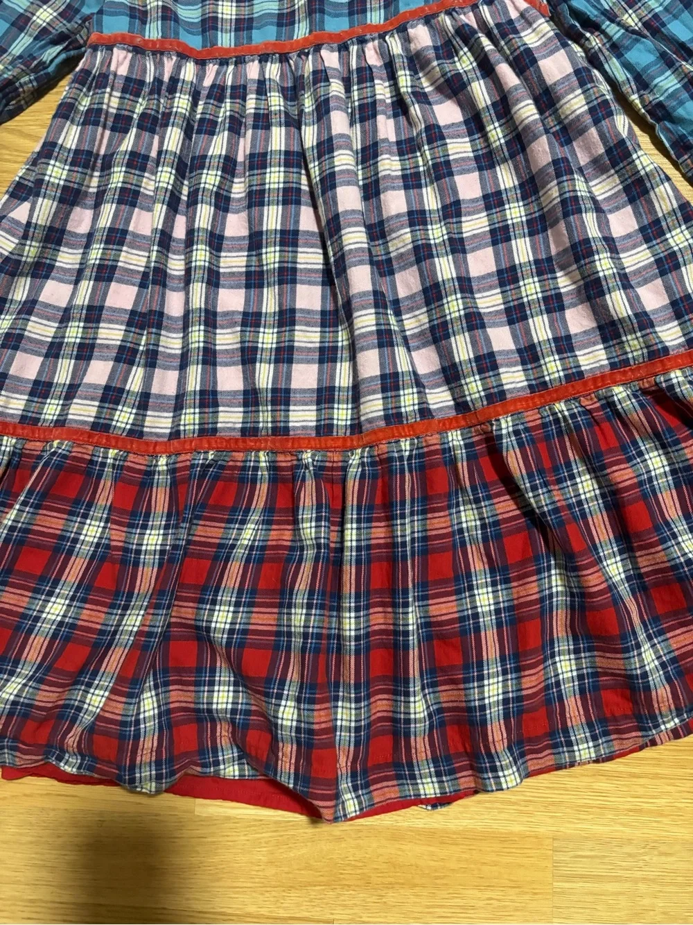 “Mini Boden” plaid dress size 11-12